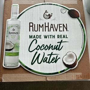 NEW rum haven rum tin wall sign